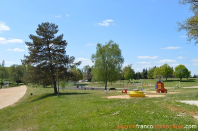 Bouwterrein nabij meer