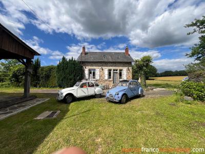 Grote schuur met “eend” en knus huis op 3.5 ha