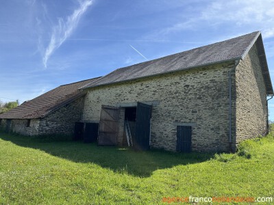 Grote schuur met “eend” en knus huis op 3.5 ha